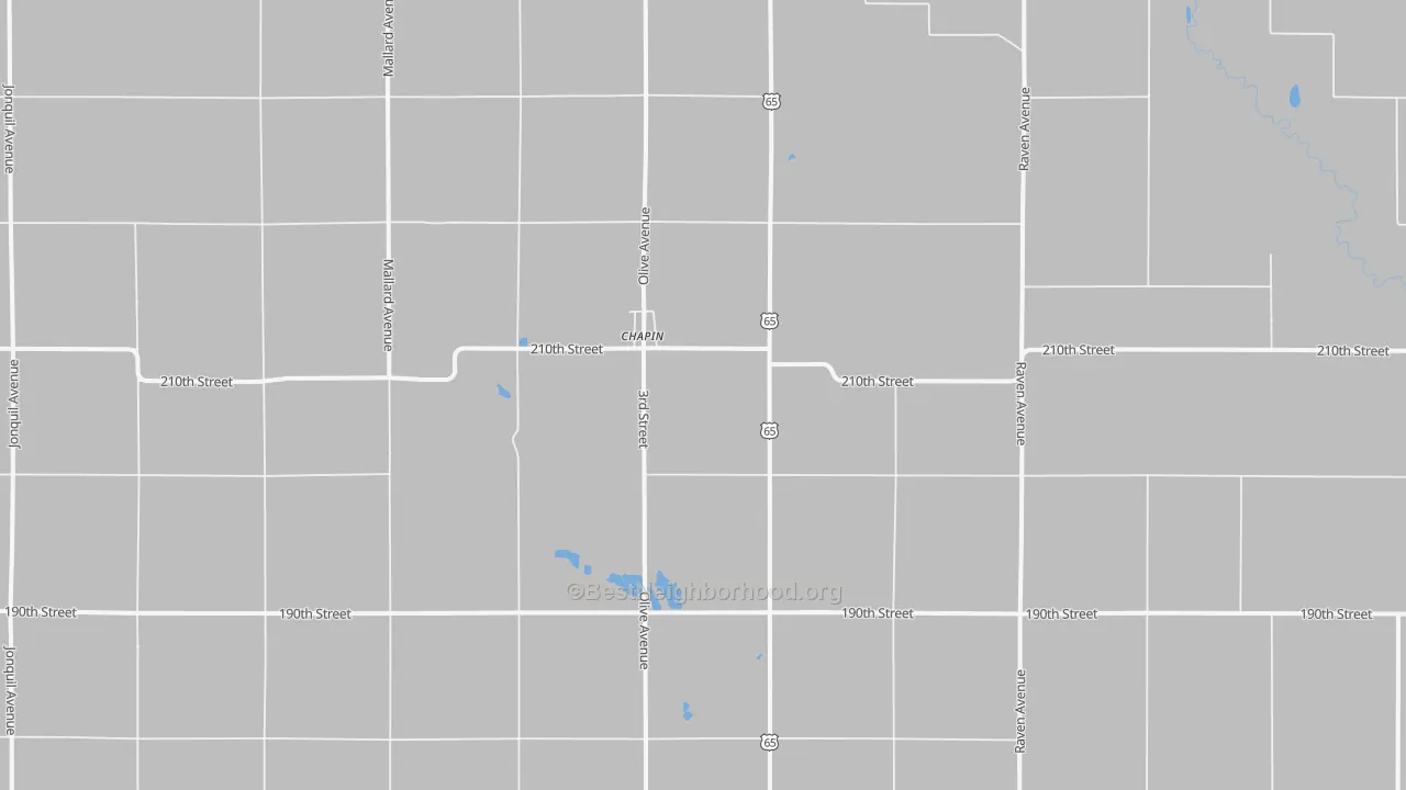 Transit Grade map of Chapin, IA