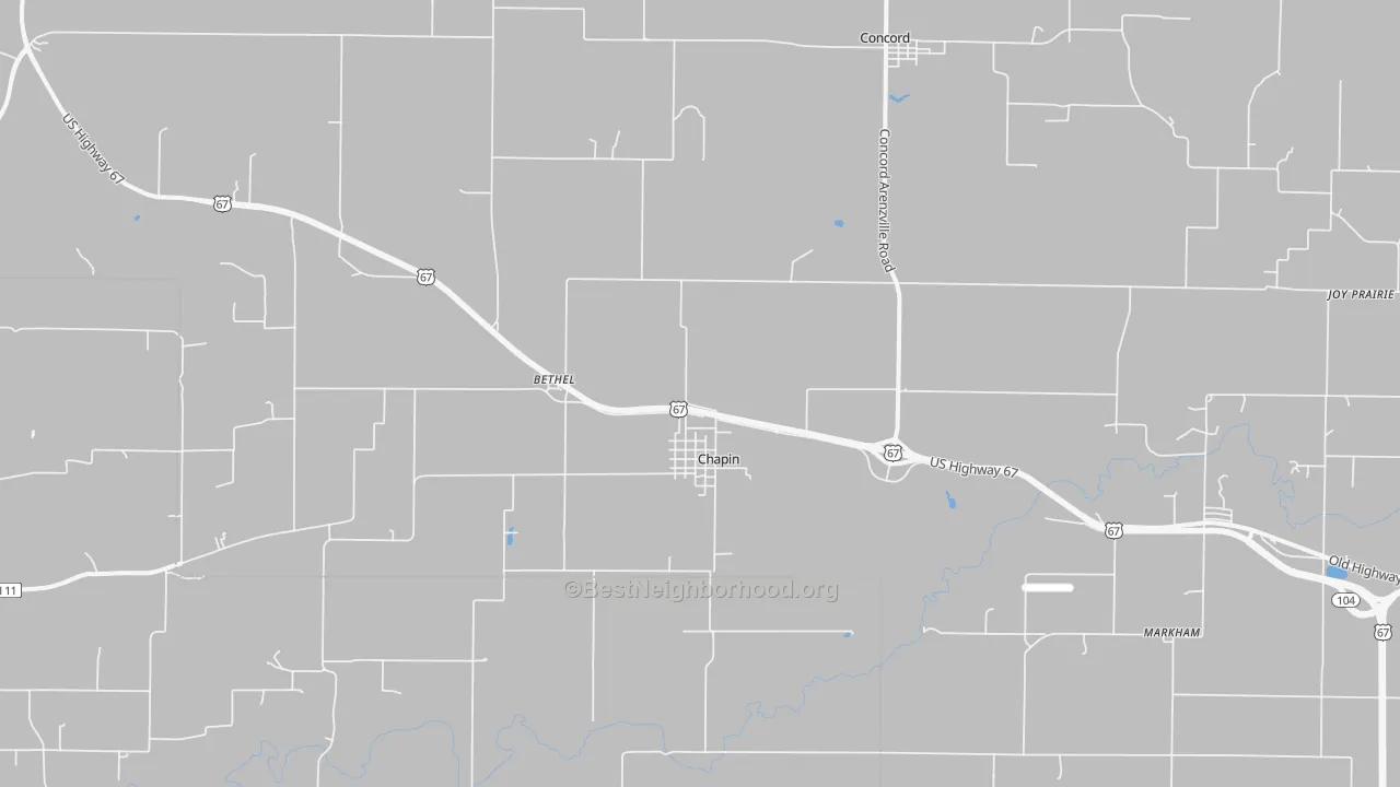 Transit Grade map of Chapin, IL