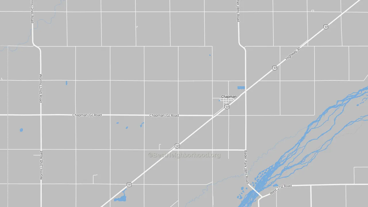 Transit Grade map of Chapman, NE