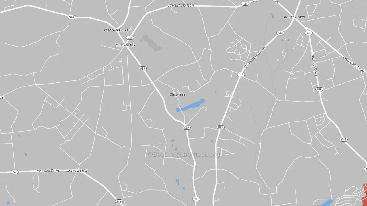 Transit Grade map of Chapman, PA