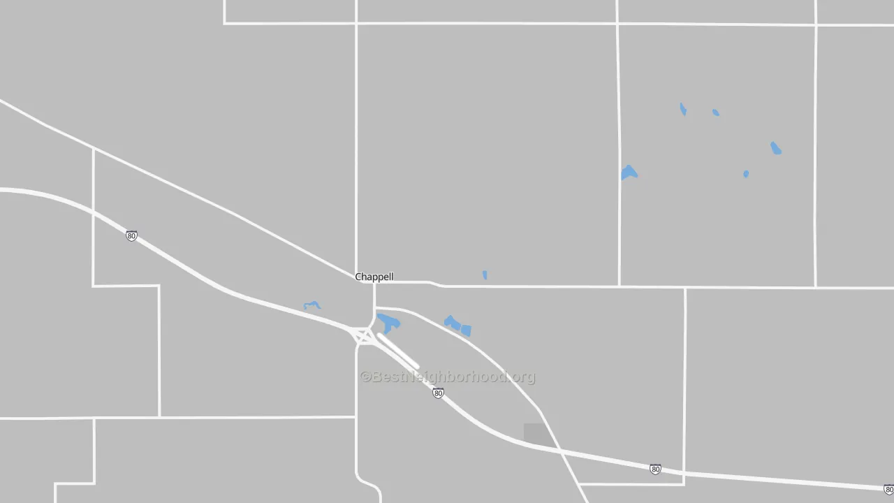 Transit Grade map of Chappell, NE