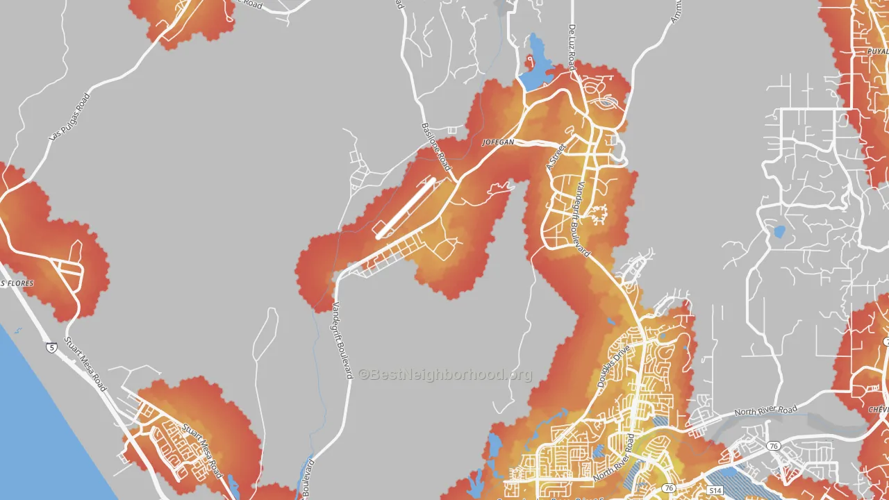 Transit Grade map of Chappo, CA