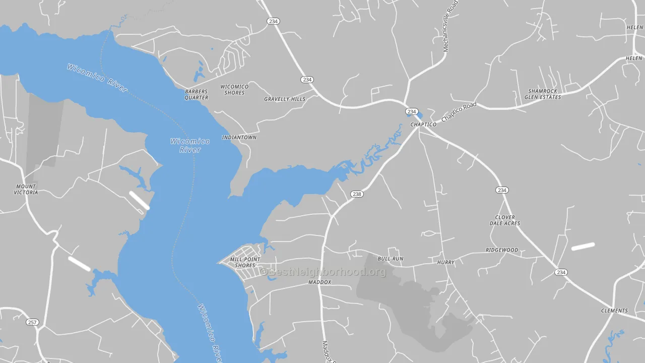 Transit Grade map of Chaptico, MD