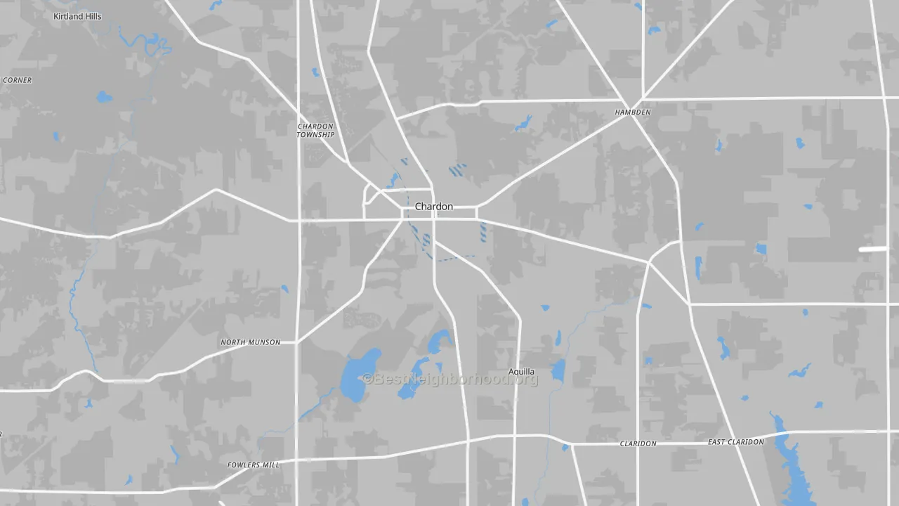 Transit Grade map of Chardon, OH
