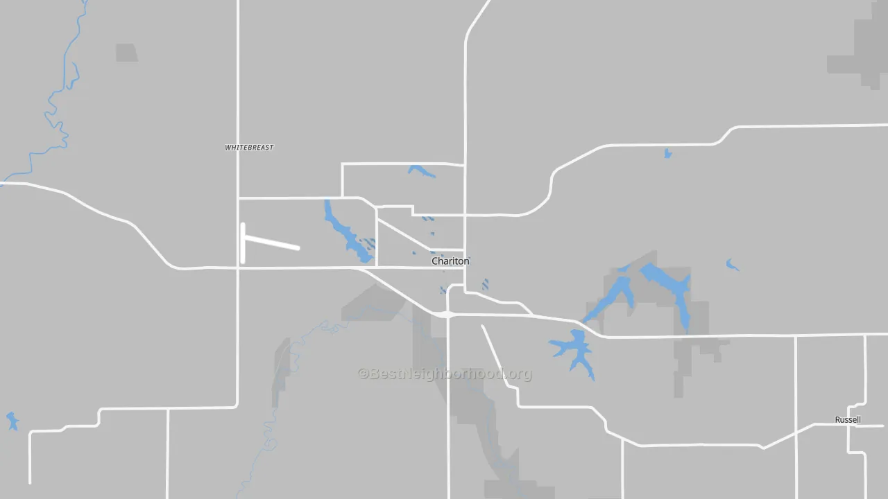 Transit Grade map of Chariton, IA