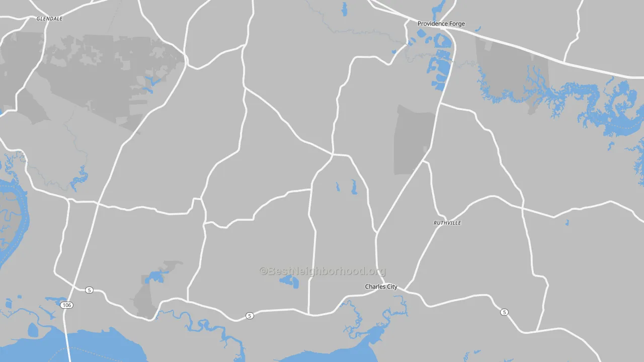 Transit Grade map of Charles City County, VA