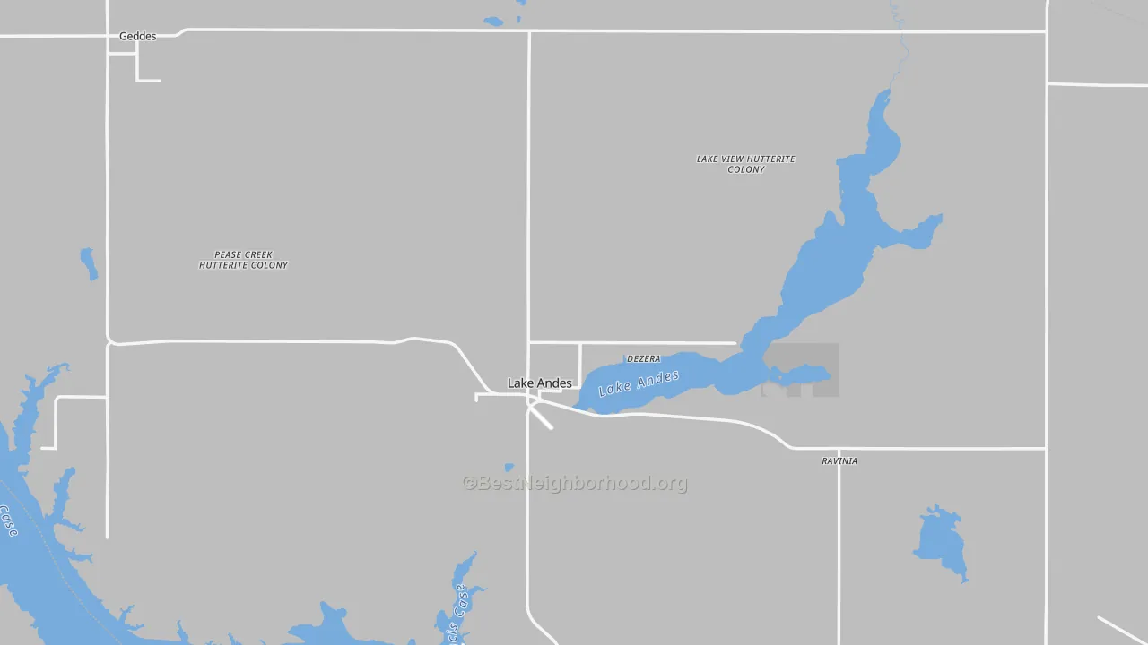 Transit Grade map of Charles Mix County, SD
