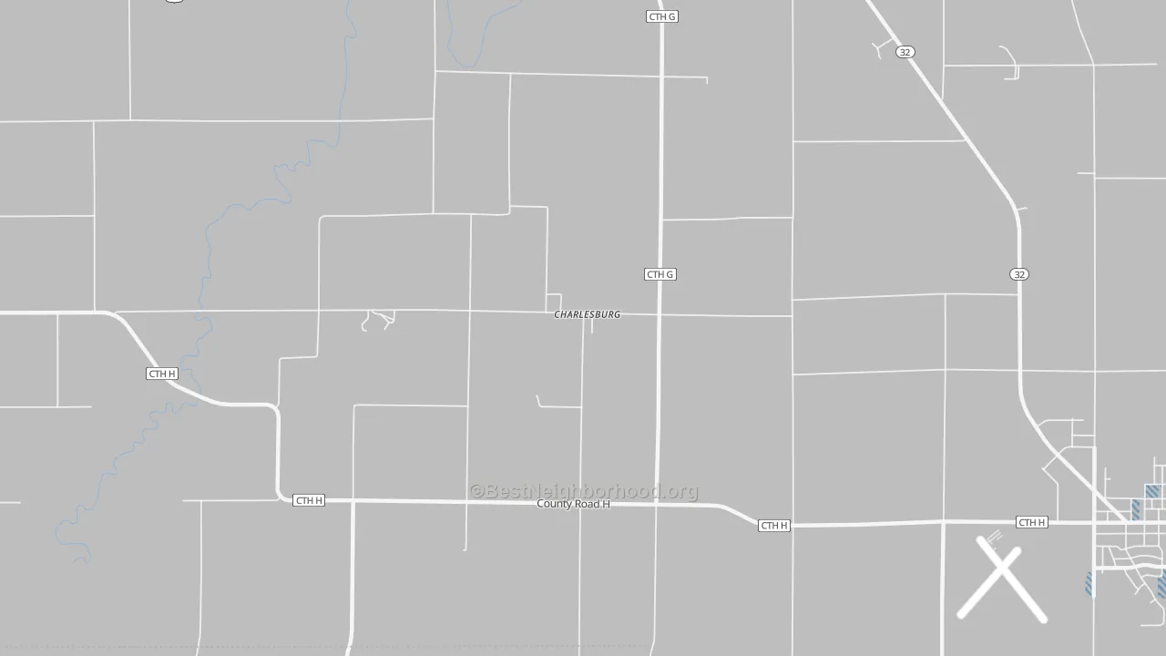 Transit Grade map of Charlesburg, WI