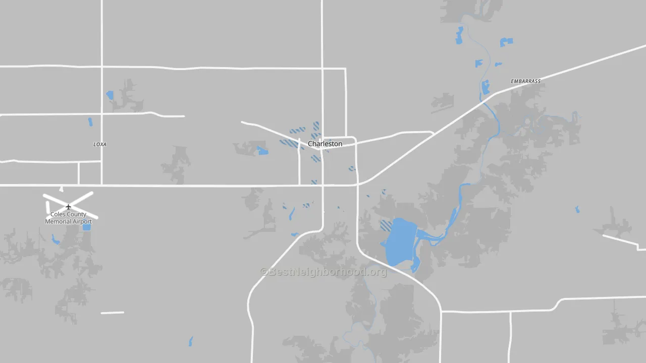 Transit Grade map of Charleston, IL
