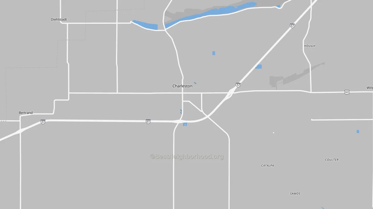 Transit Grade map of Charleston, MO