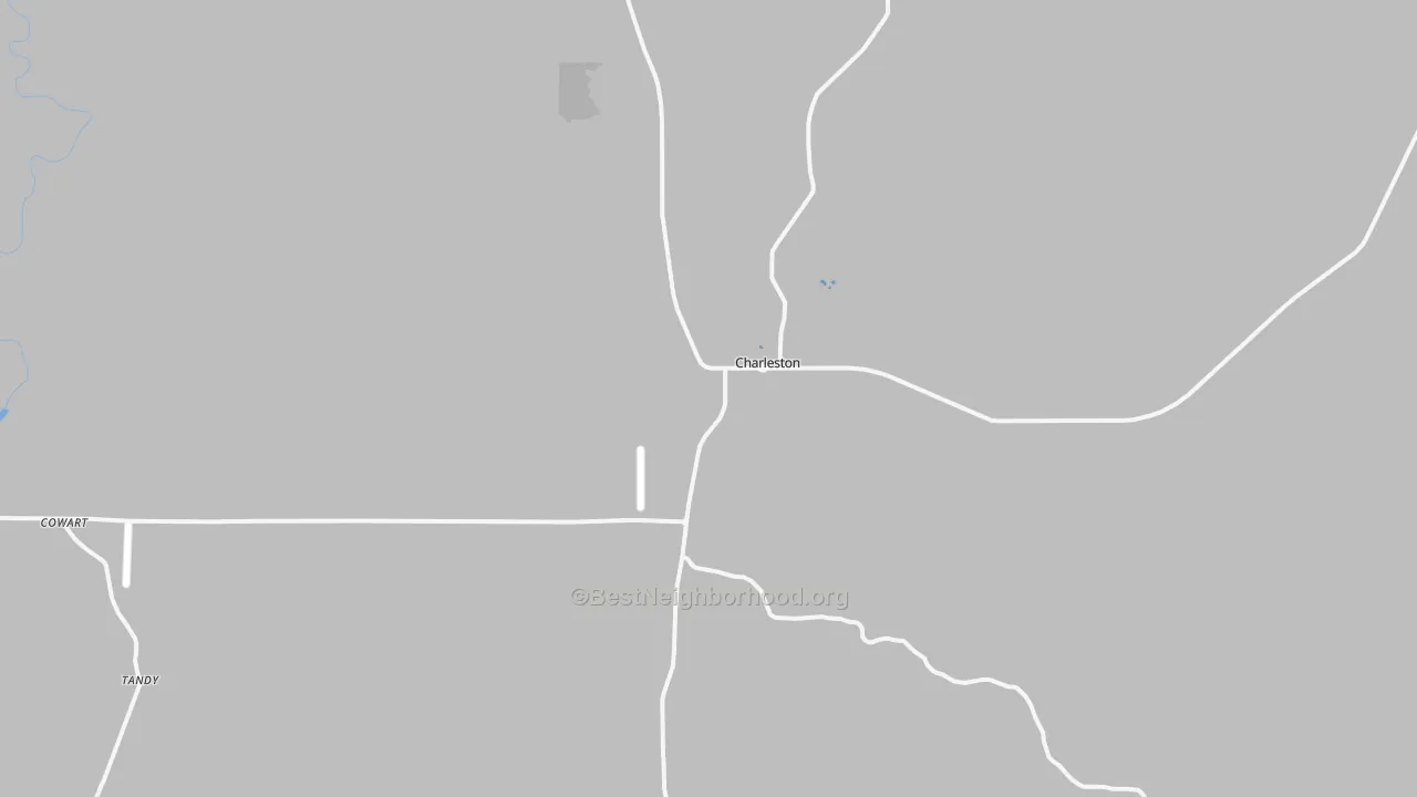 Transit Grade map of Charleston, MS