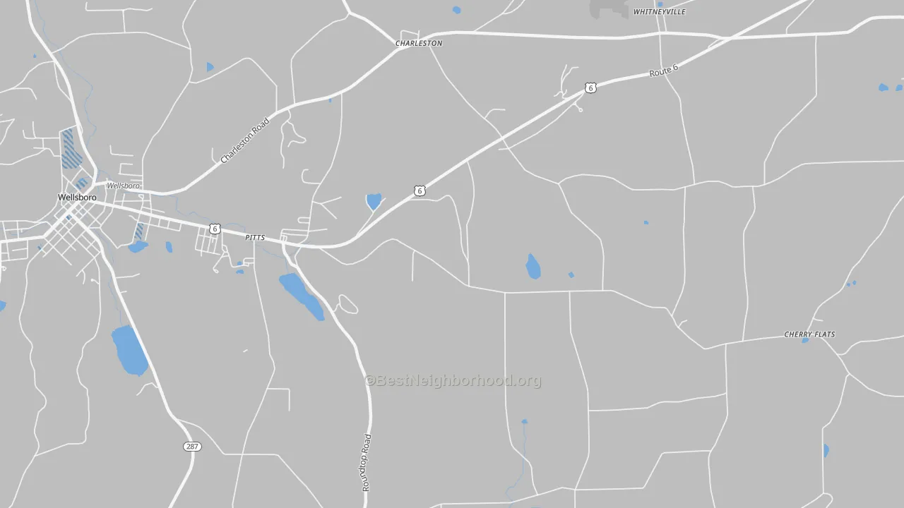 Transit Grade map of Charleston, PA