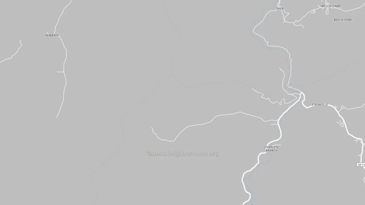 Transit Grade map of Charleys Branch, TN