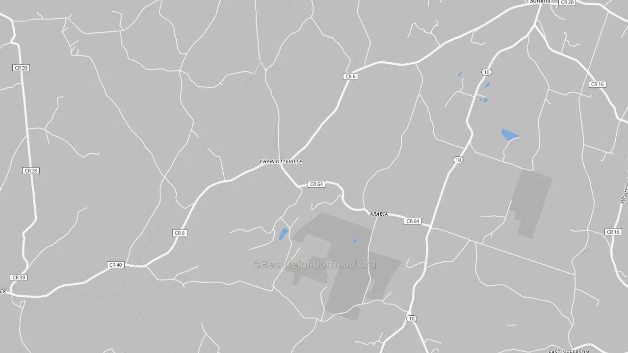 Transit Grade map of Charlotteville, NY