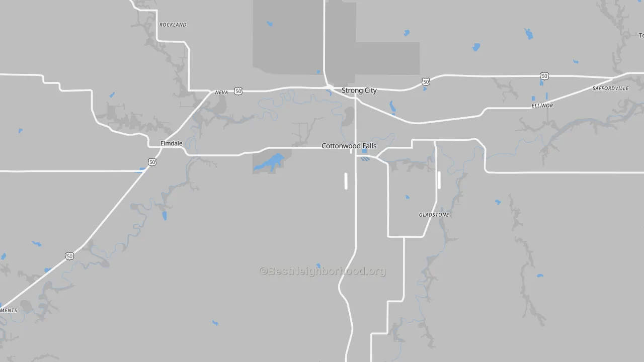 Transit Grade map of Chase County, KS