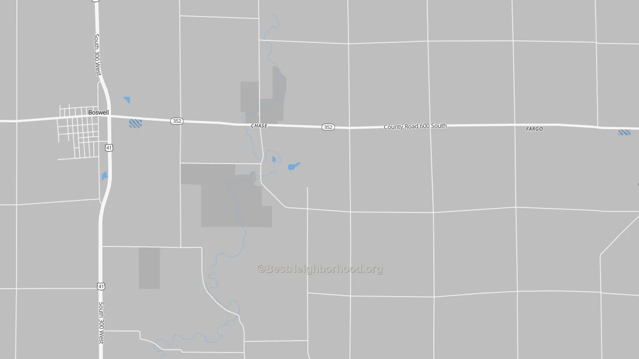 Transit Grade map of Chase, IN