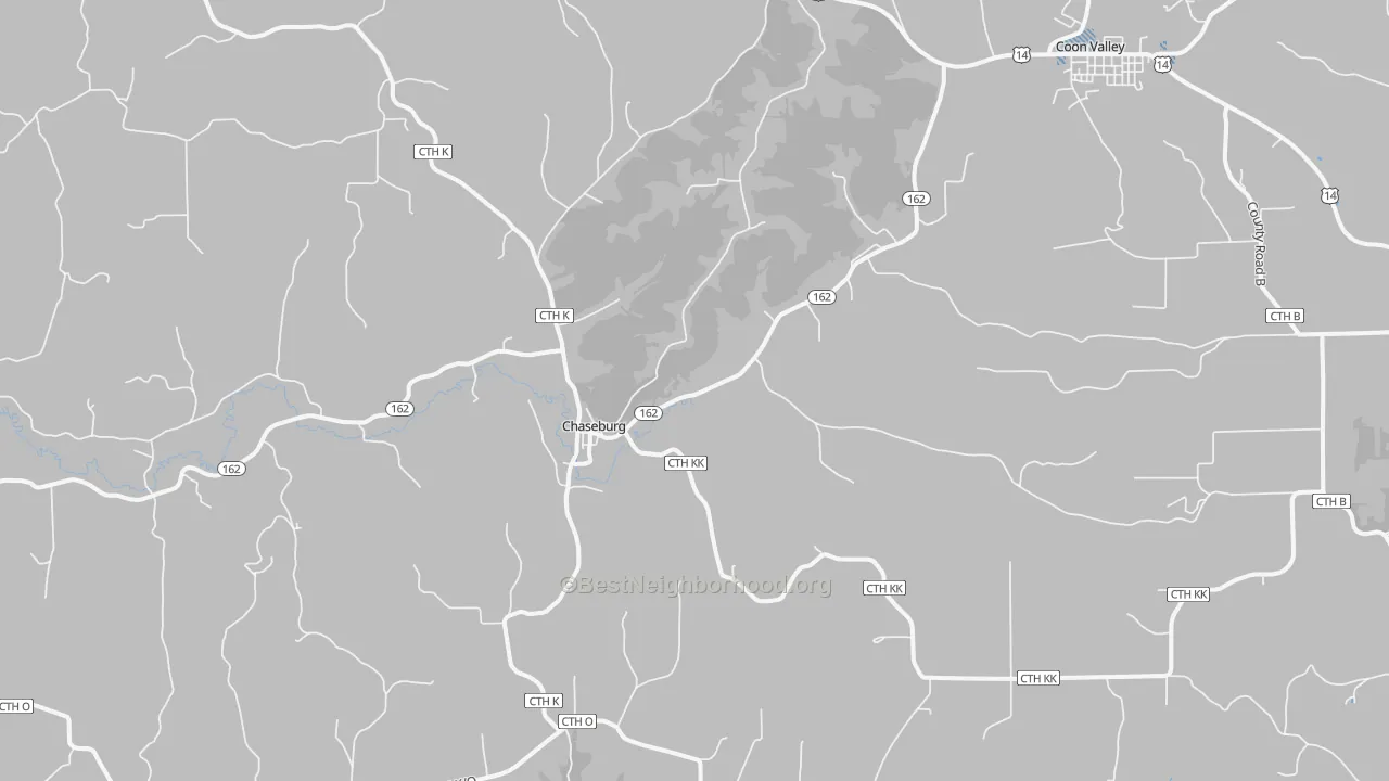 Transit Grade map of Chaseburg, WI