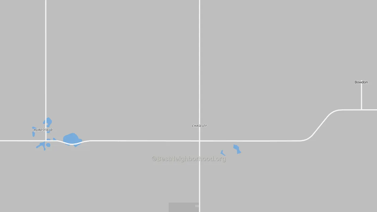 Transit Grade map of Chaseley, ND