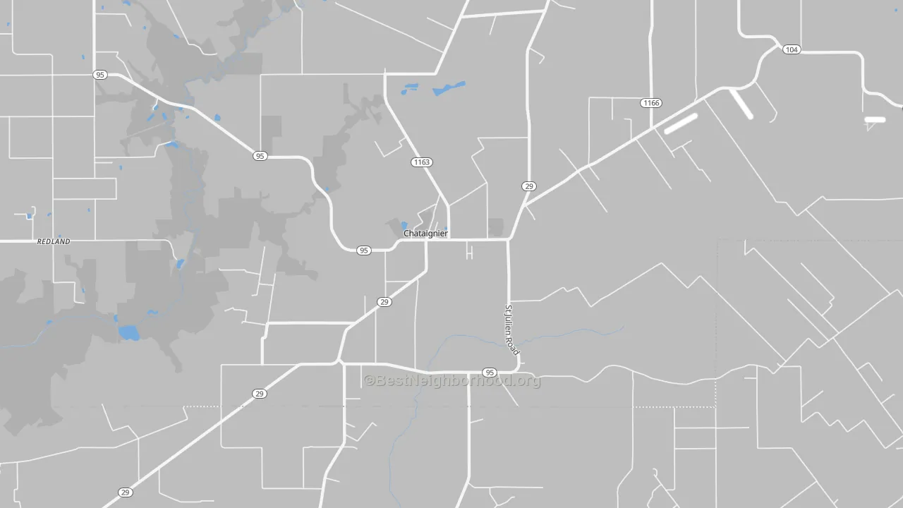 Transit Grade map of Chataignier, LA