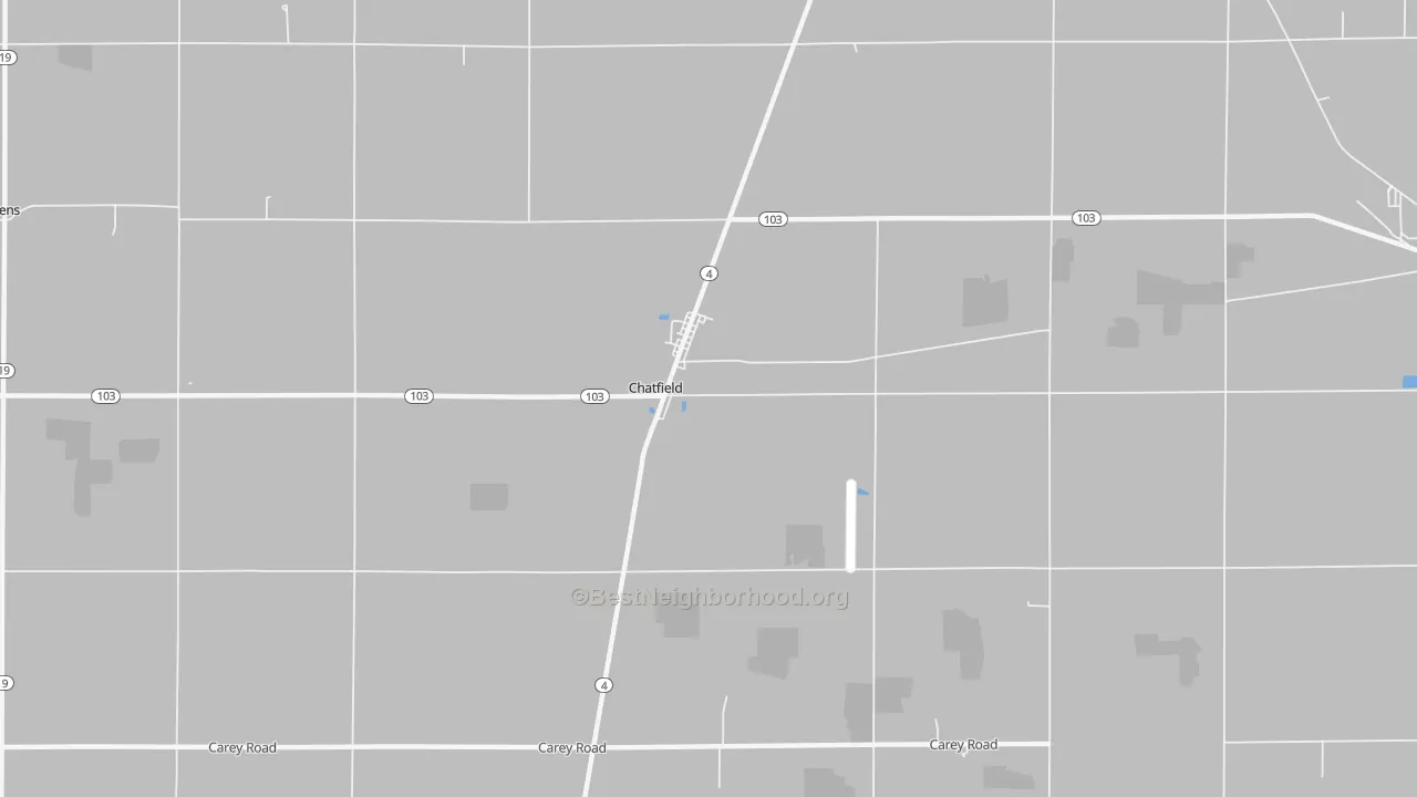 Transit Grade map of Chatfield, OH