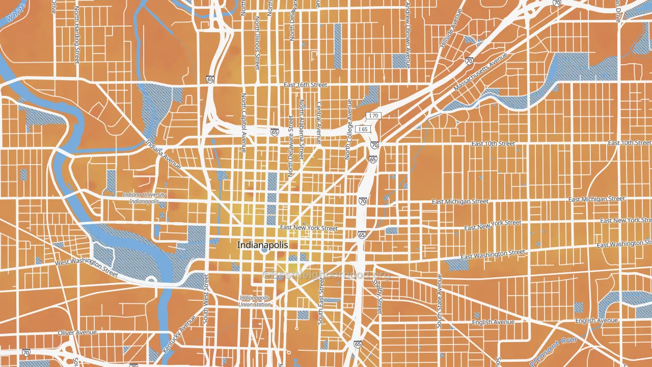 Transit Grade map of Chatham-Arch, Indianapolis, IN