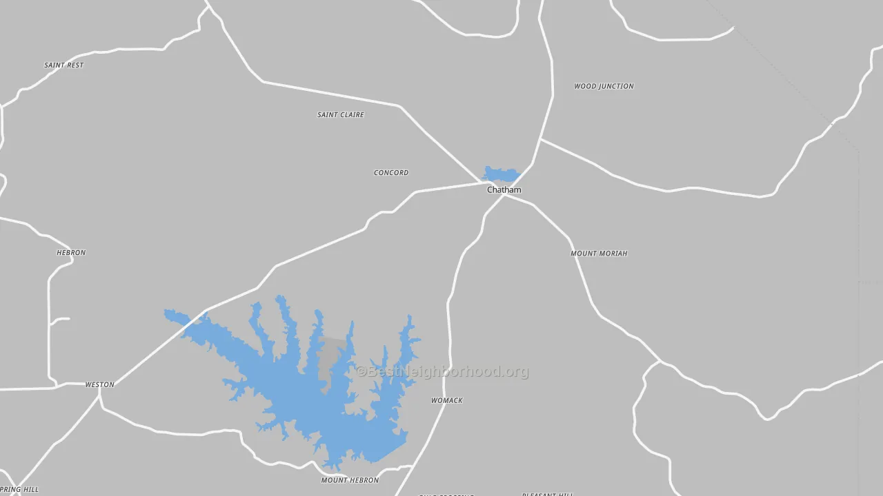 Transit Grade map of Chatham, LA