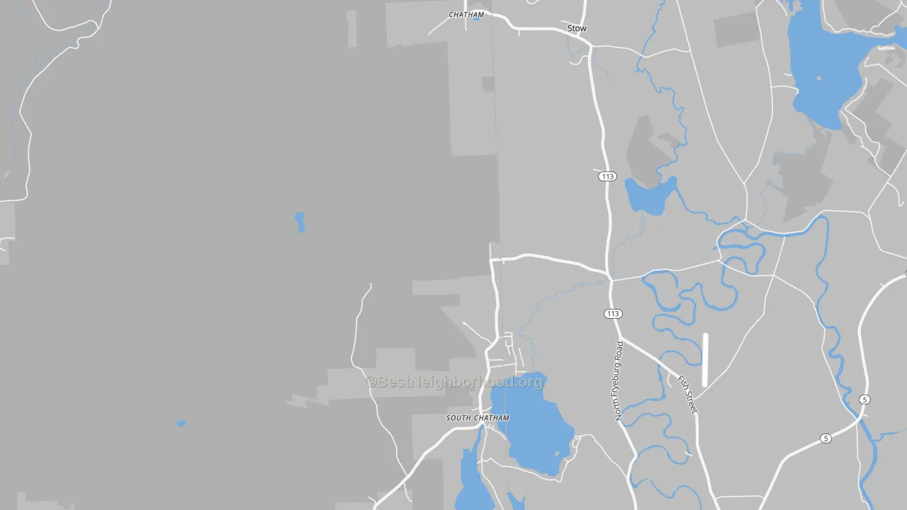 Transit Grade map of Chatham, NH