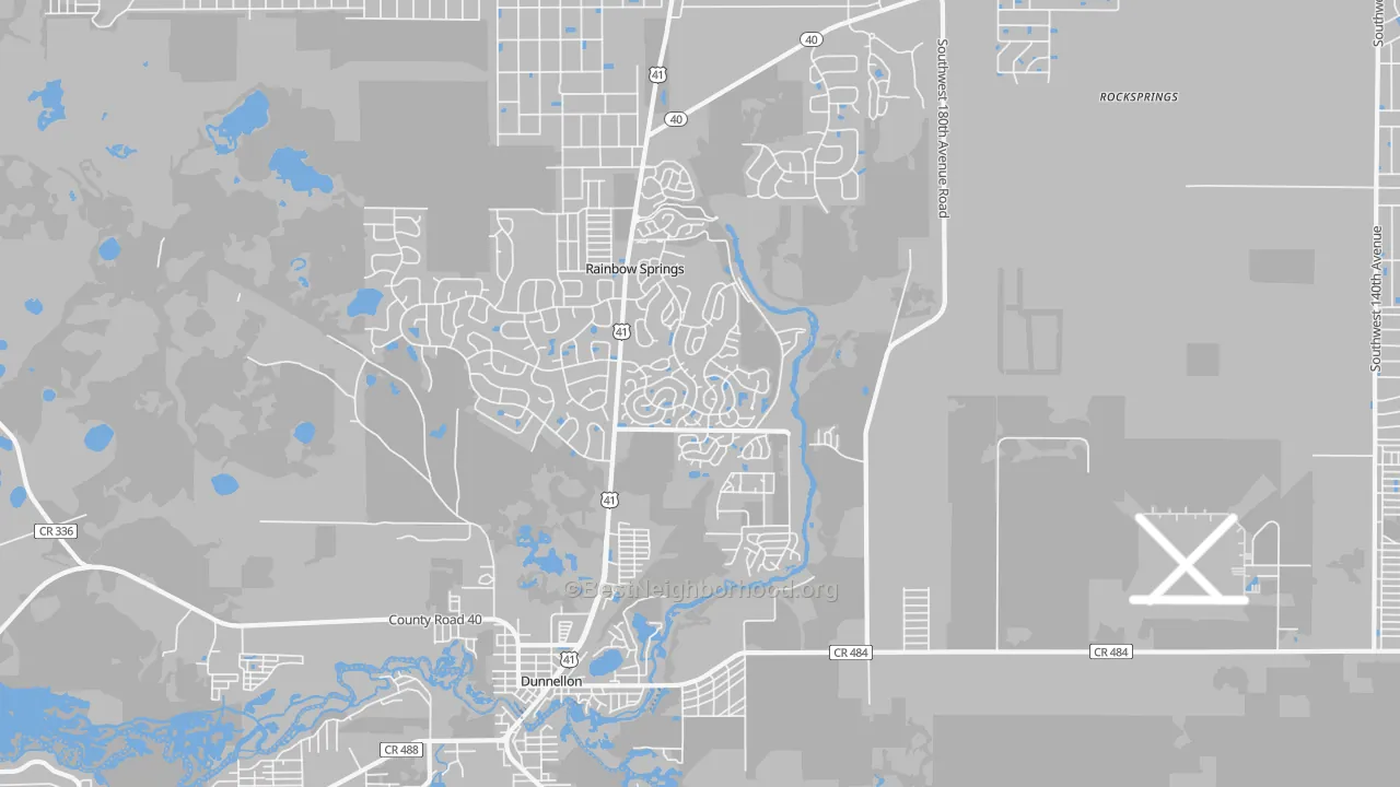 Transit Grade map of Chatmar, FL