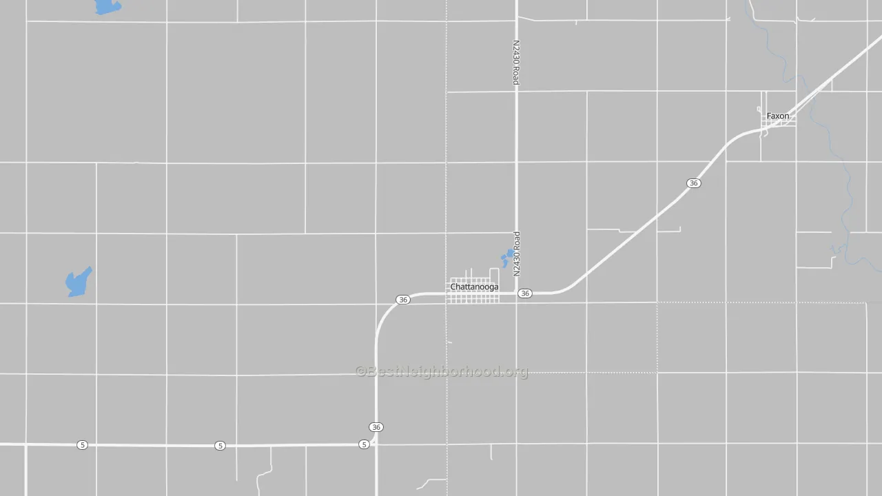 Transit Grade map of Chattanooga, OK