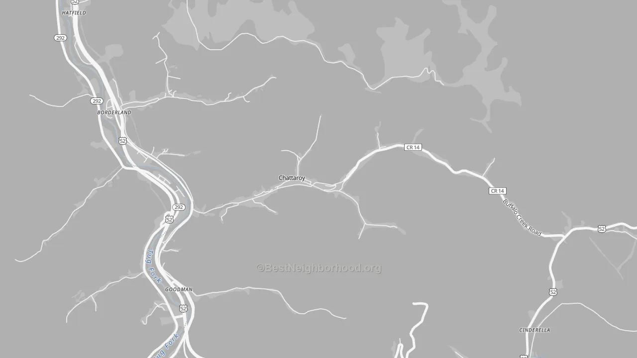 Transit Grade map of Chattaroy, WV