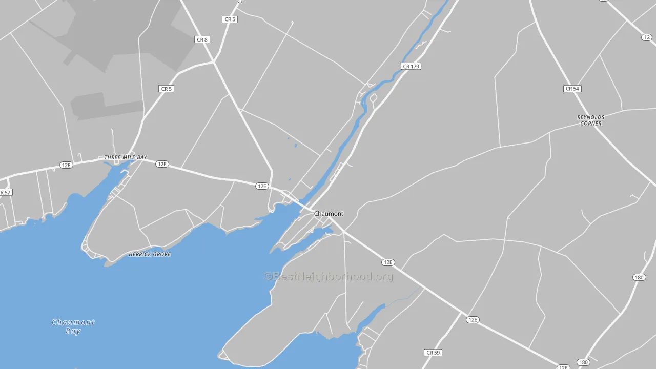 Transit Grade map of Chaumont, NY