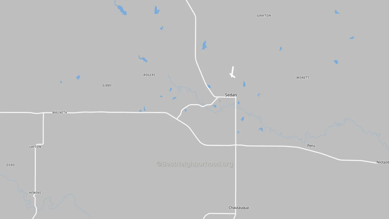 Transit Grade map of Chautauqua County, KS