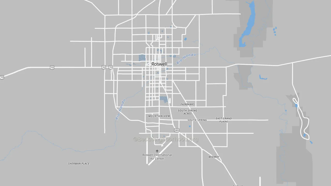Transit Grade map of Chaves County, NM