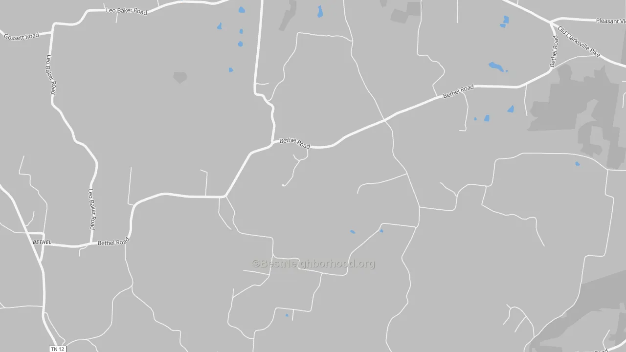 Transit Grade map of Cheap Hill, TN