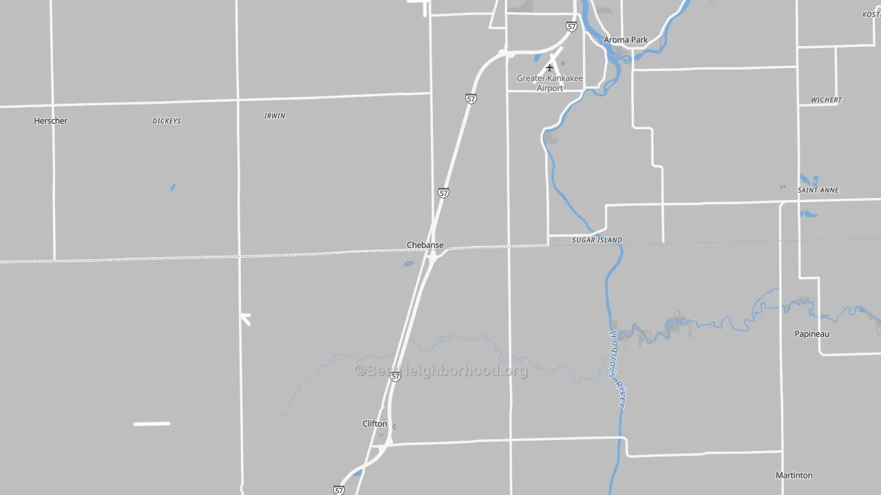 Transit Grade map of Chebanse, IL