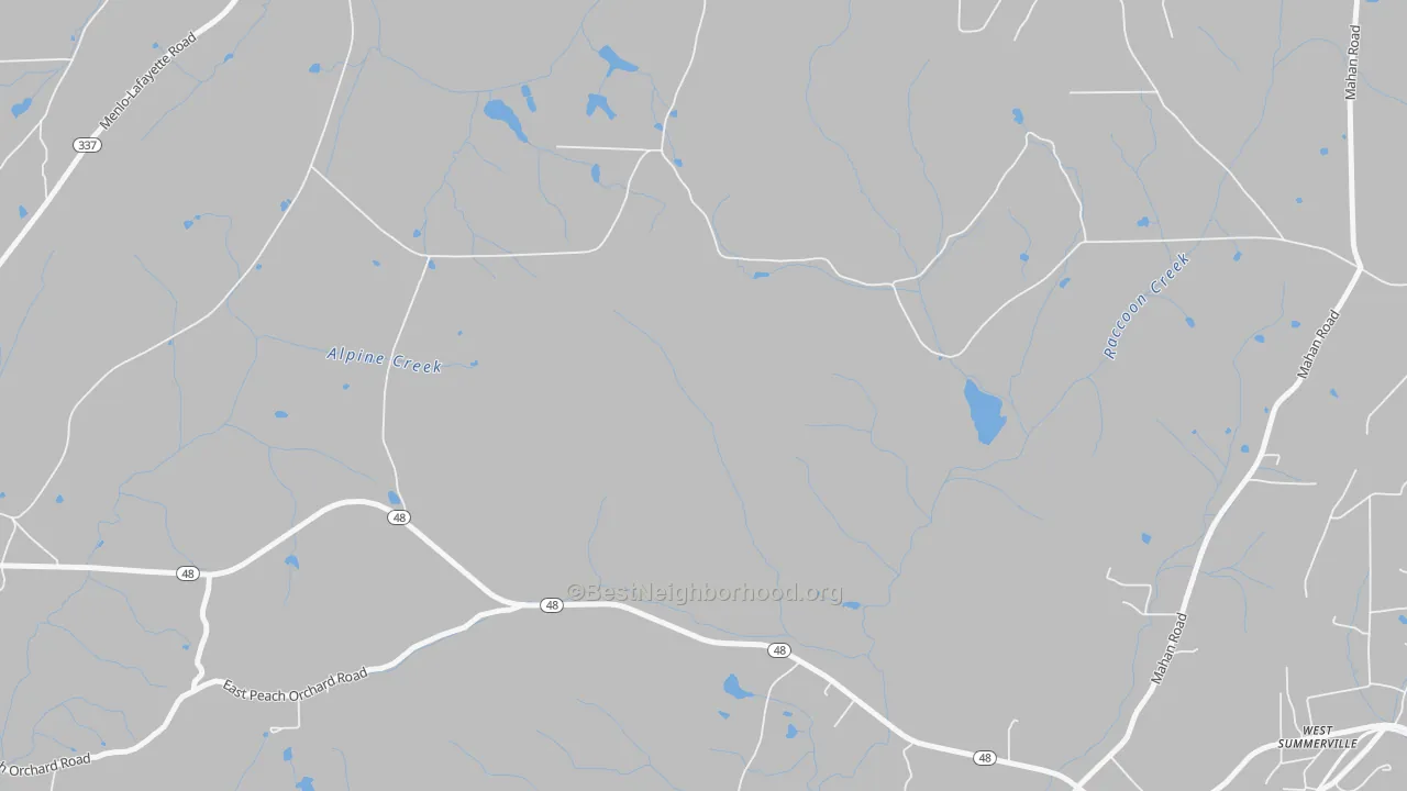 Transit Grade map of Chelsea, GA