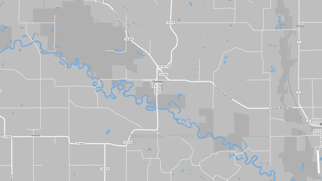Transit Grade map of Chelsea, IA