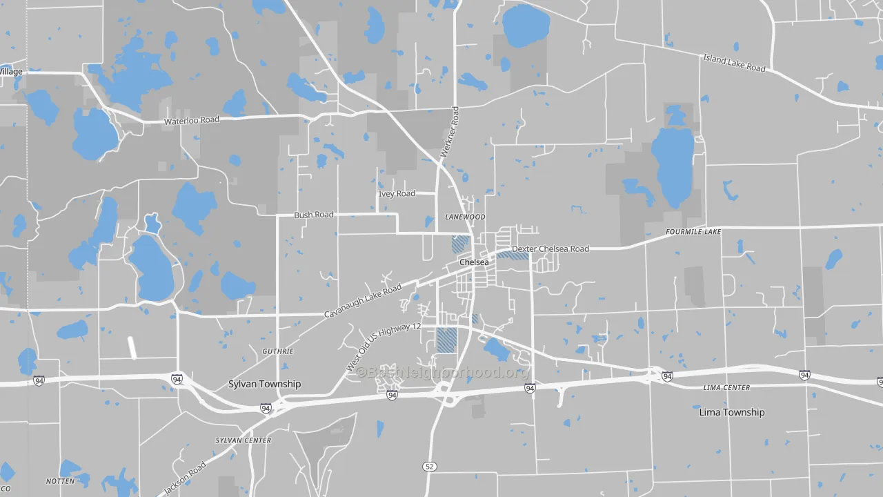 Transit Grade map of Chelsea, MI
