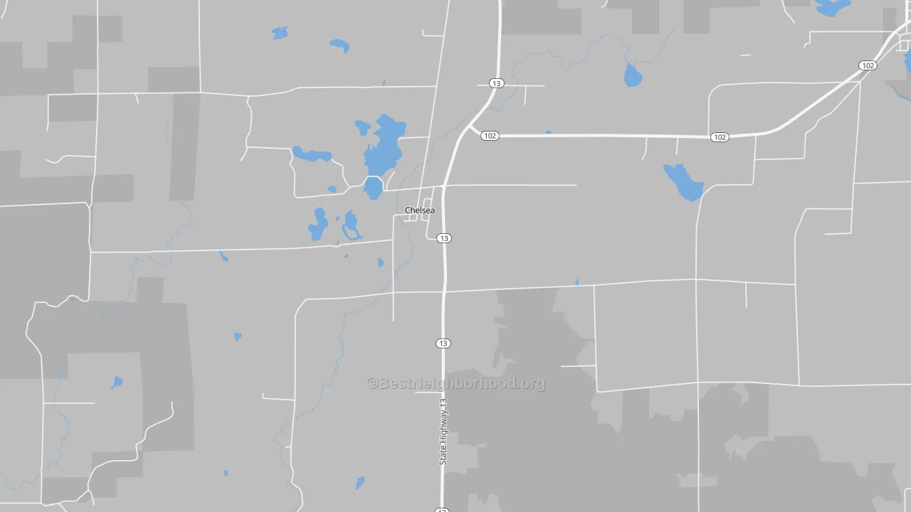Transit Grade map of Chelsea, WI