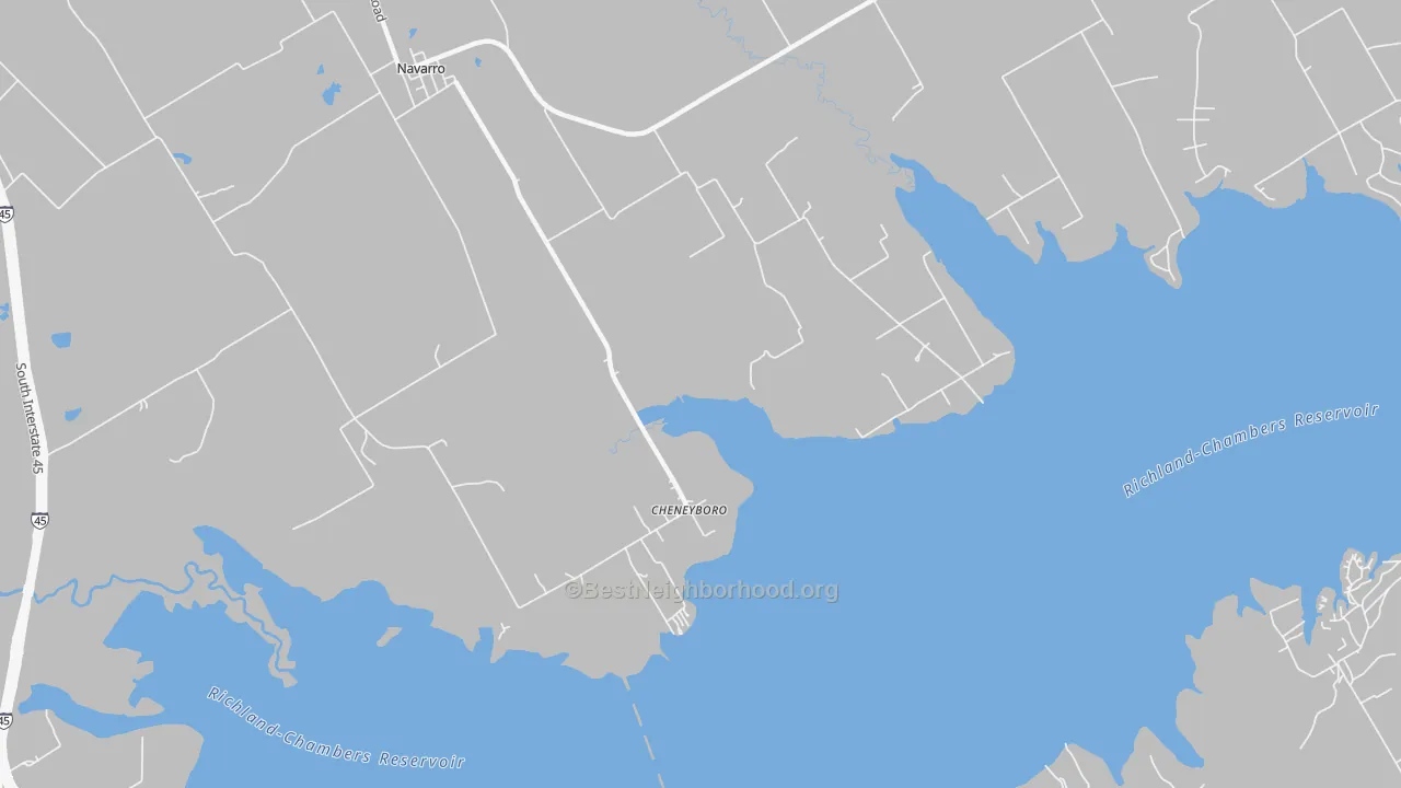 Transit Grade map of Cheneyboro, TX