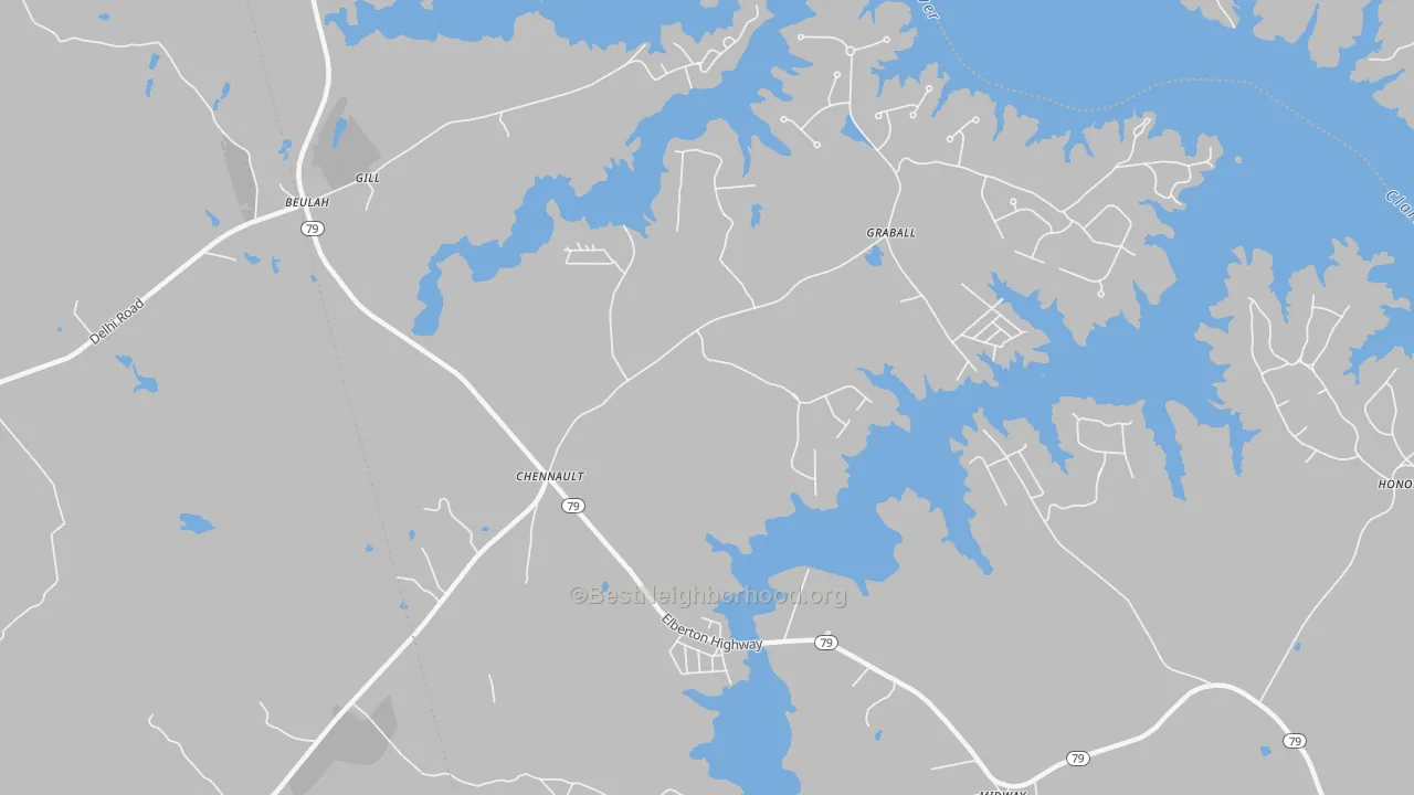 Transit Grade map of Chennault, GA