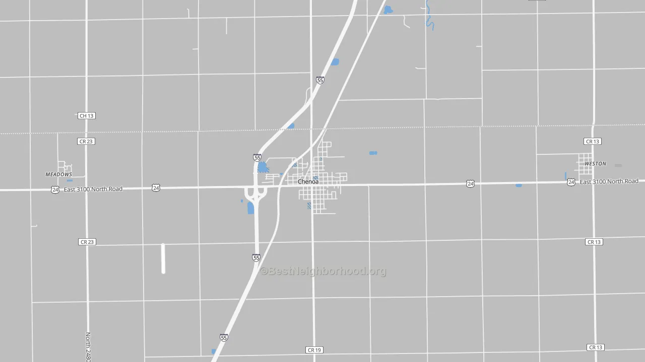 Transit Grade map of Chenoa, IL