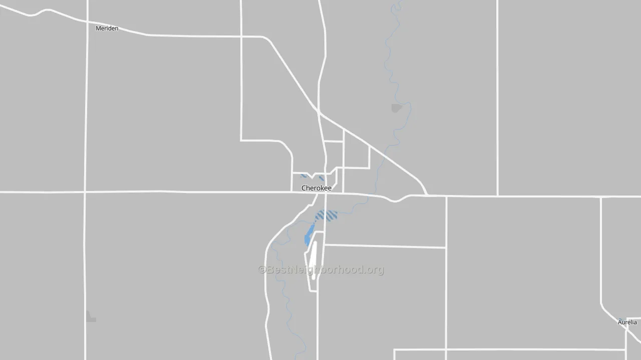 Transit Grade map of Cherokee, IA