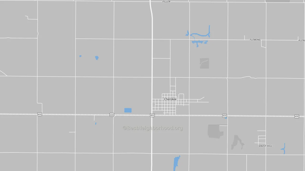 Transit Grade map of Cherokee, KS