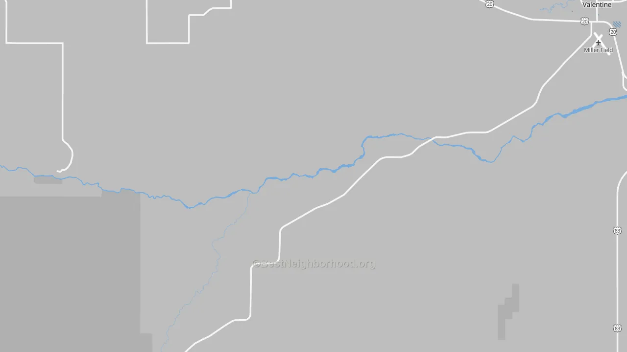 Transit Grade map of Cherry County, NE