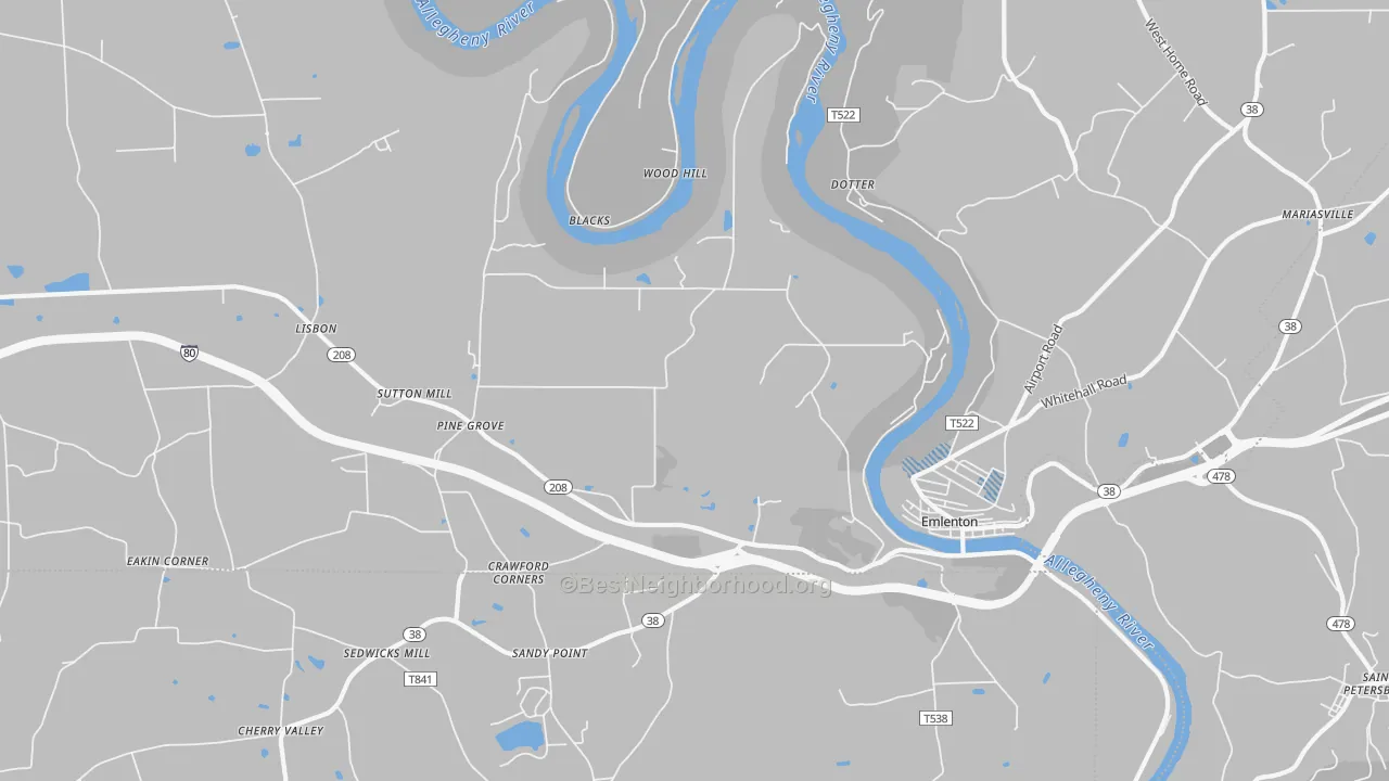 Transit Grade map of Cherry Valley, PA