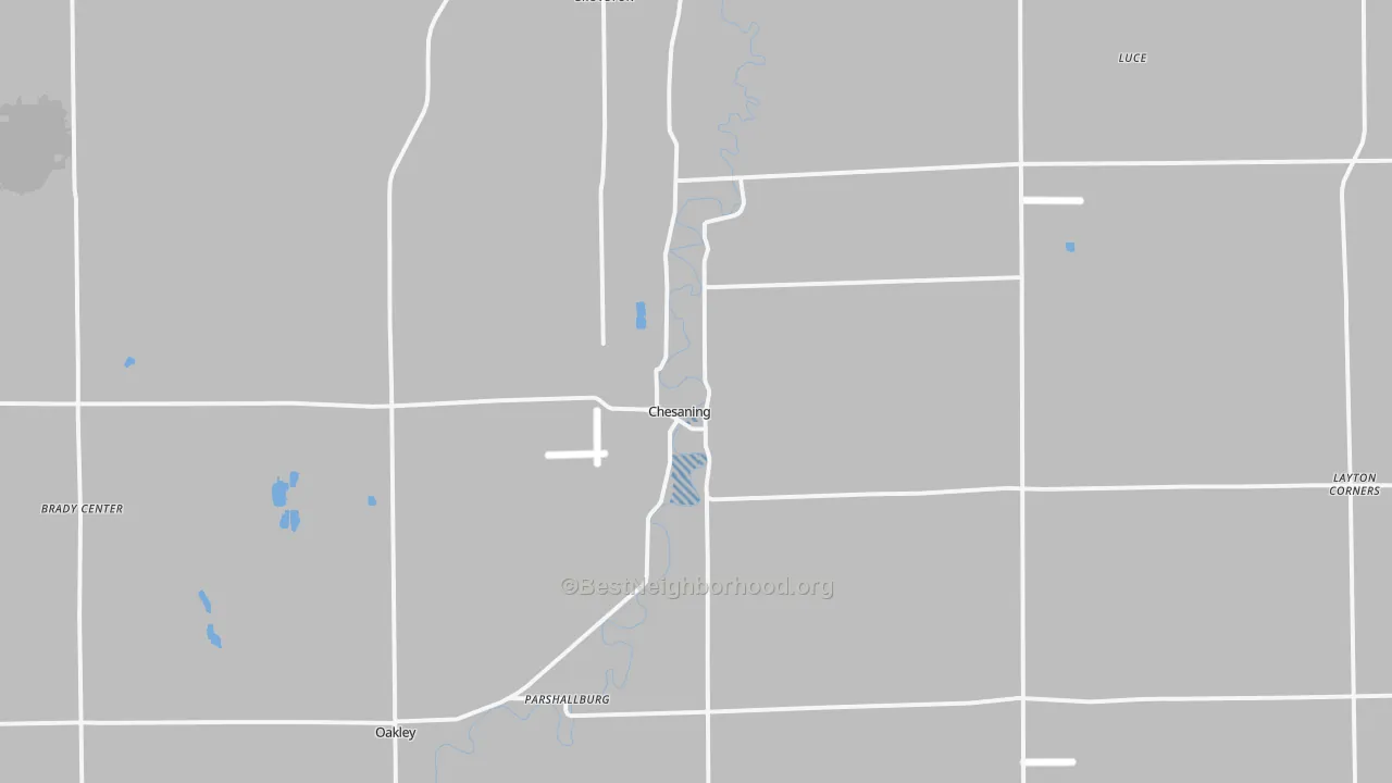 Transit Grade map of Chesaning, MI