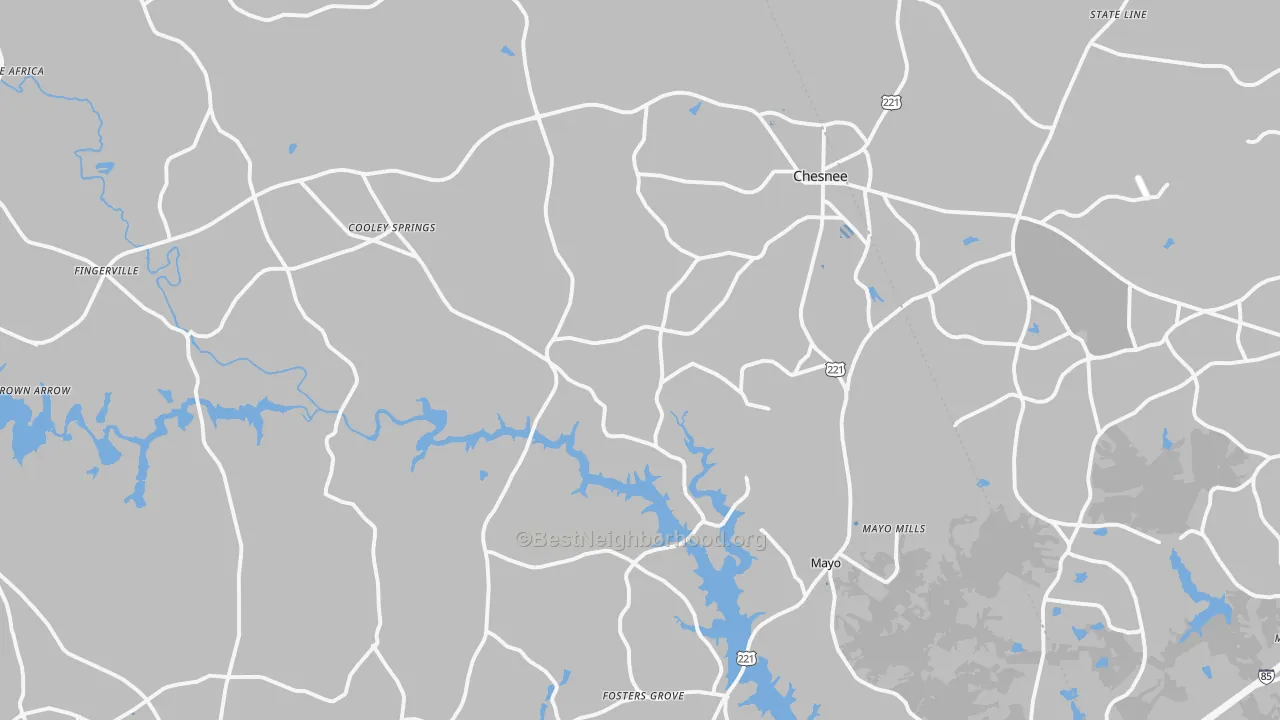 Transit Grade map of Chesnee, SC