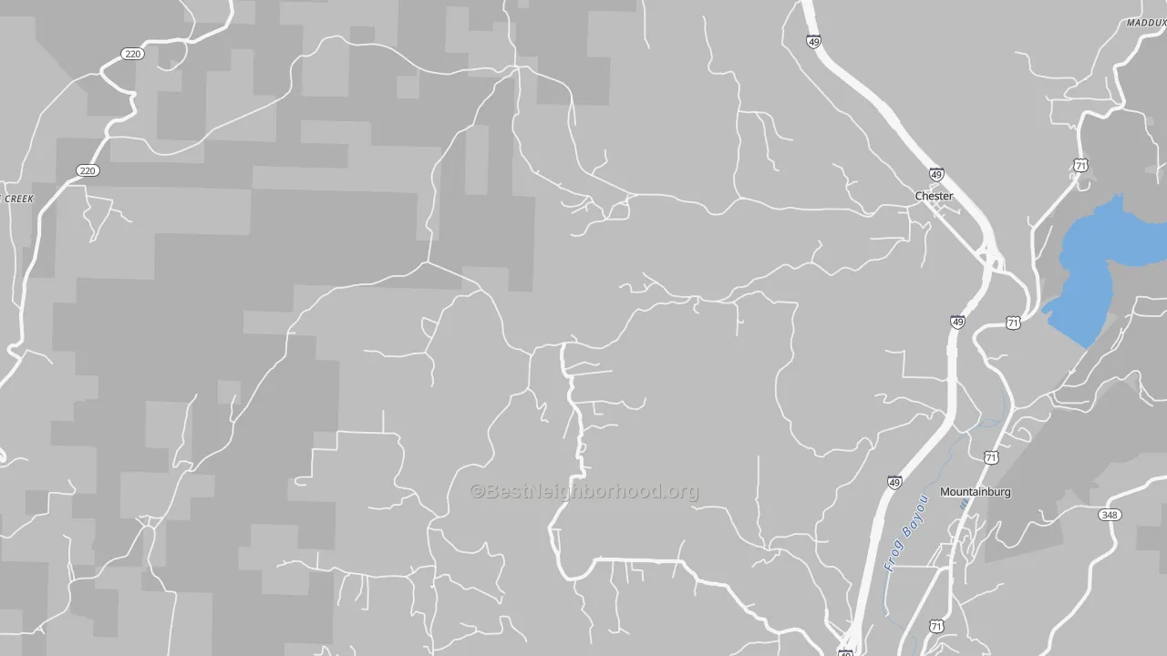 Transit Grade map of Chester, AR