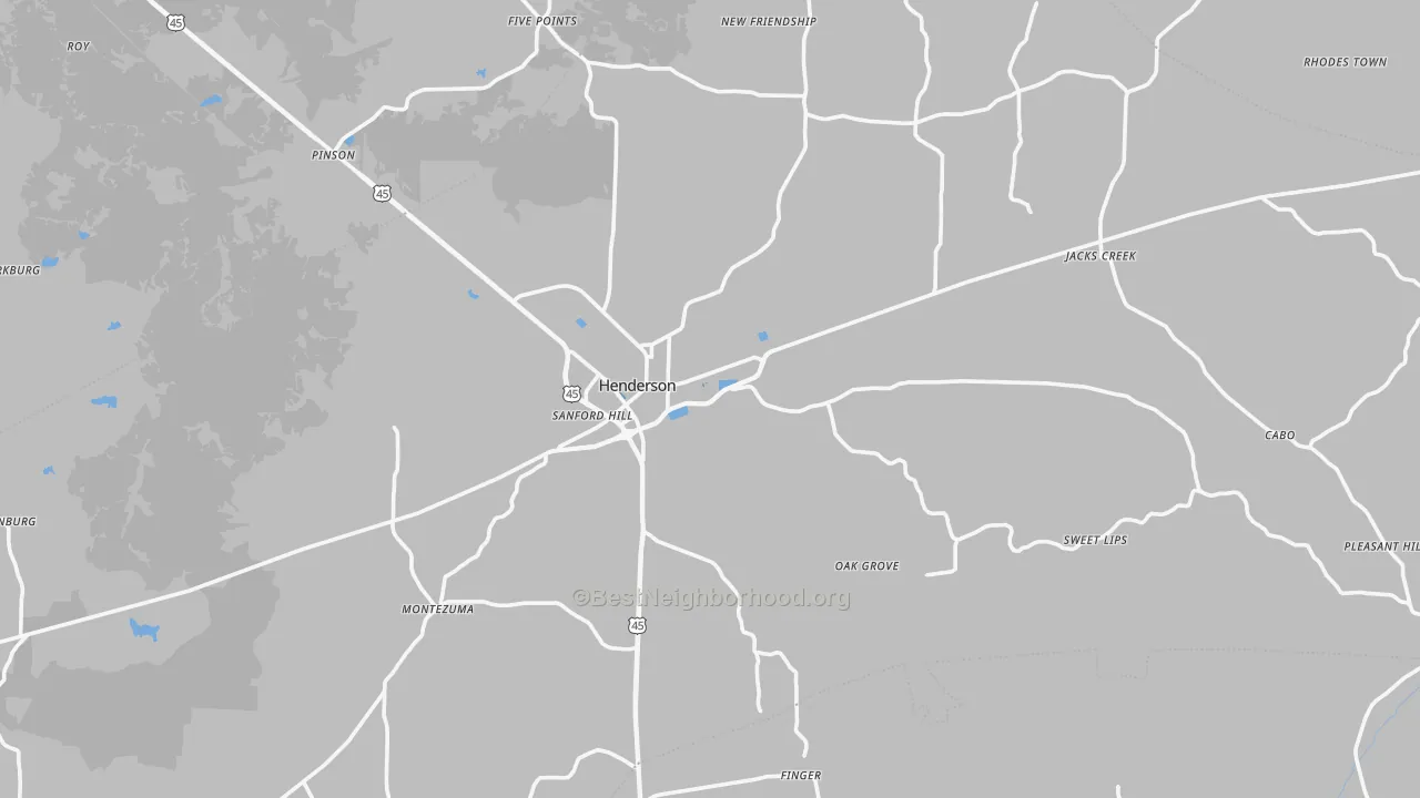 Transit Grade map of Chester County, TN